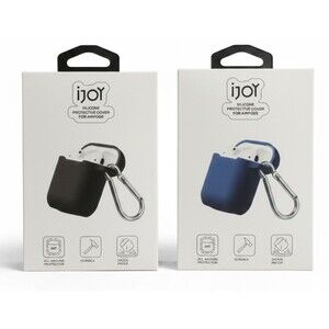Set of 2 ijoy Silicone Protective Carrying Case w/Carabiner For Airpods 1st 2nd